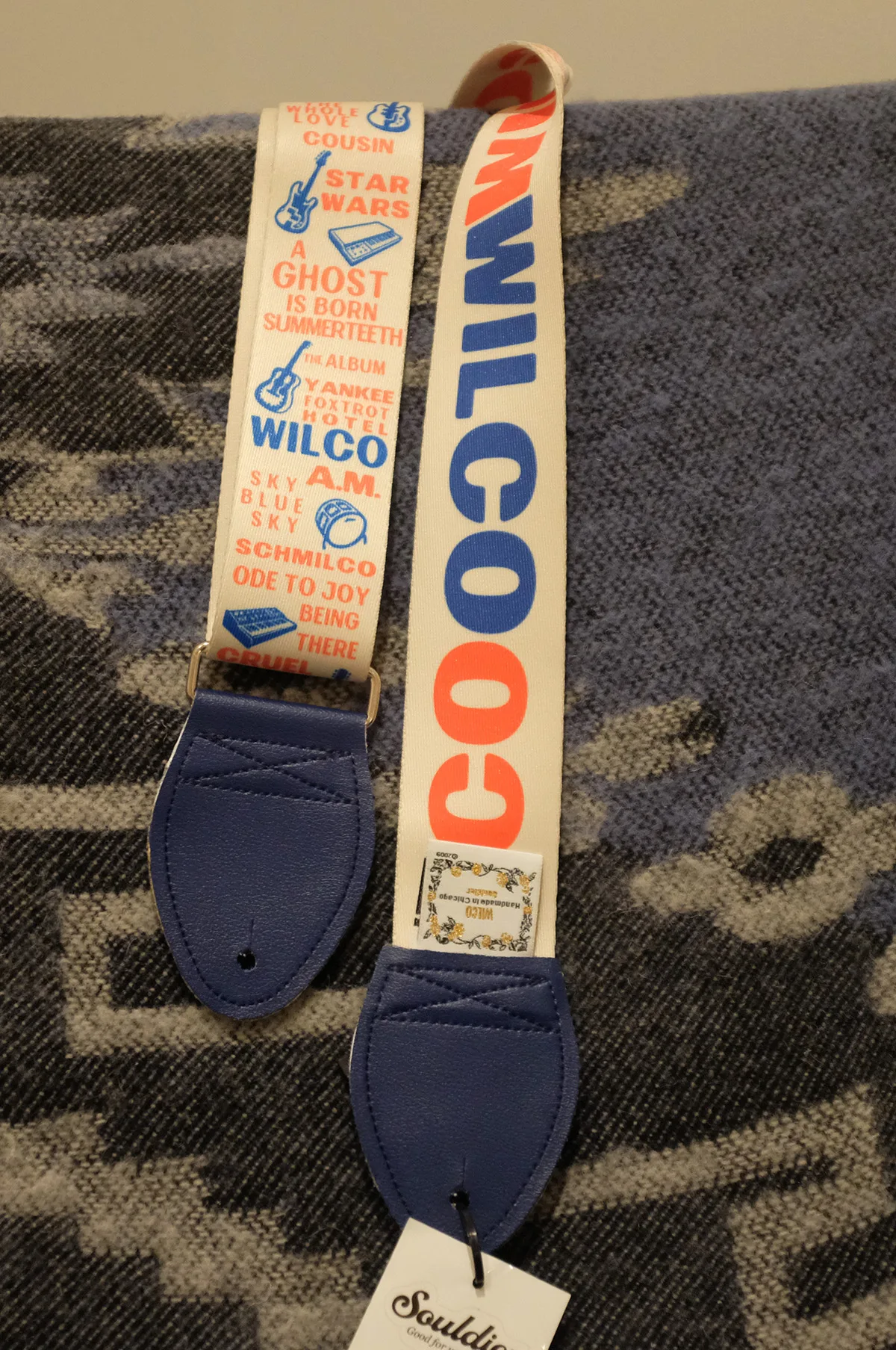 Souldier Wilco Signature Album Name Strap 1.5" Blue Ends