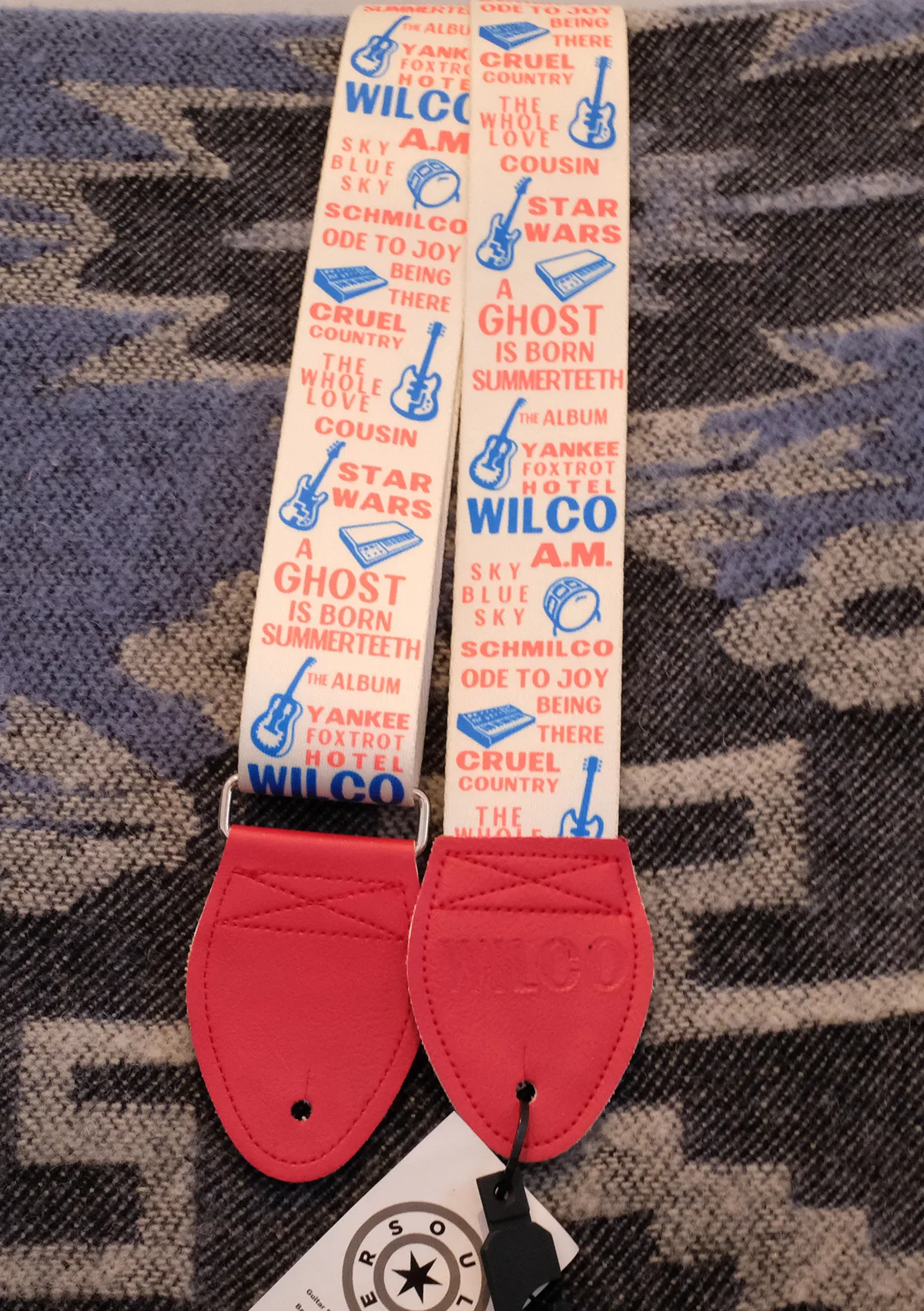Souldier Wilco Signature Album Name Strap 1.5" Red Ends