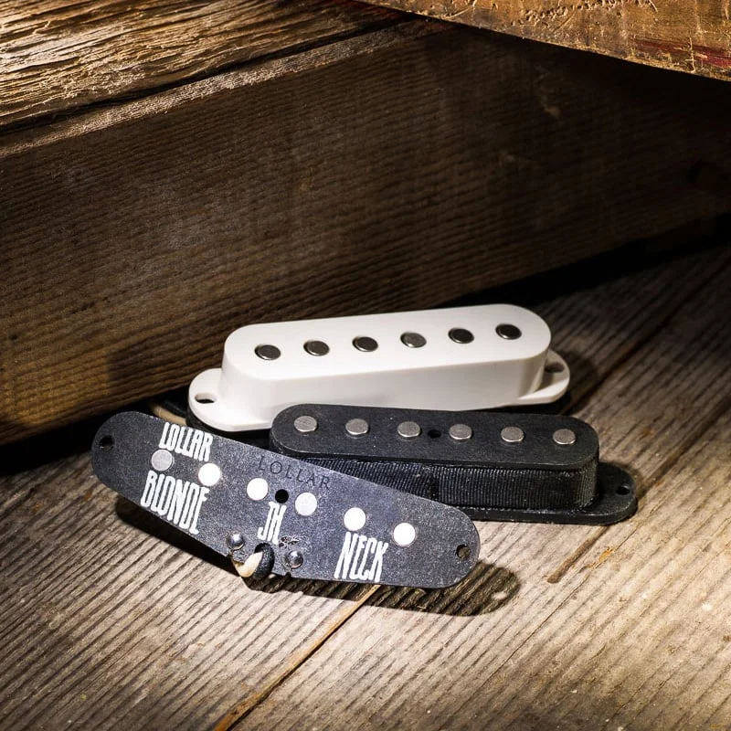 Lollar Vintage Blonde Stratocaster Pickups (Flat Pole, Parchment)